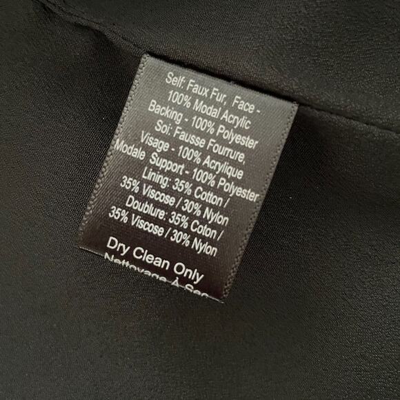 WAYF Faux Fur Black Vest Sz S - Picture 6 of 6